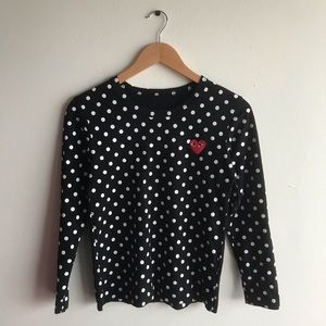 Comme Des Garçons polka dot tee